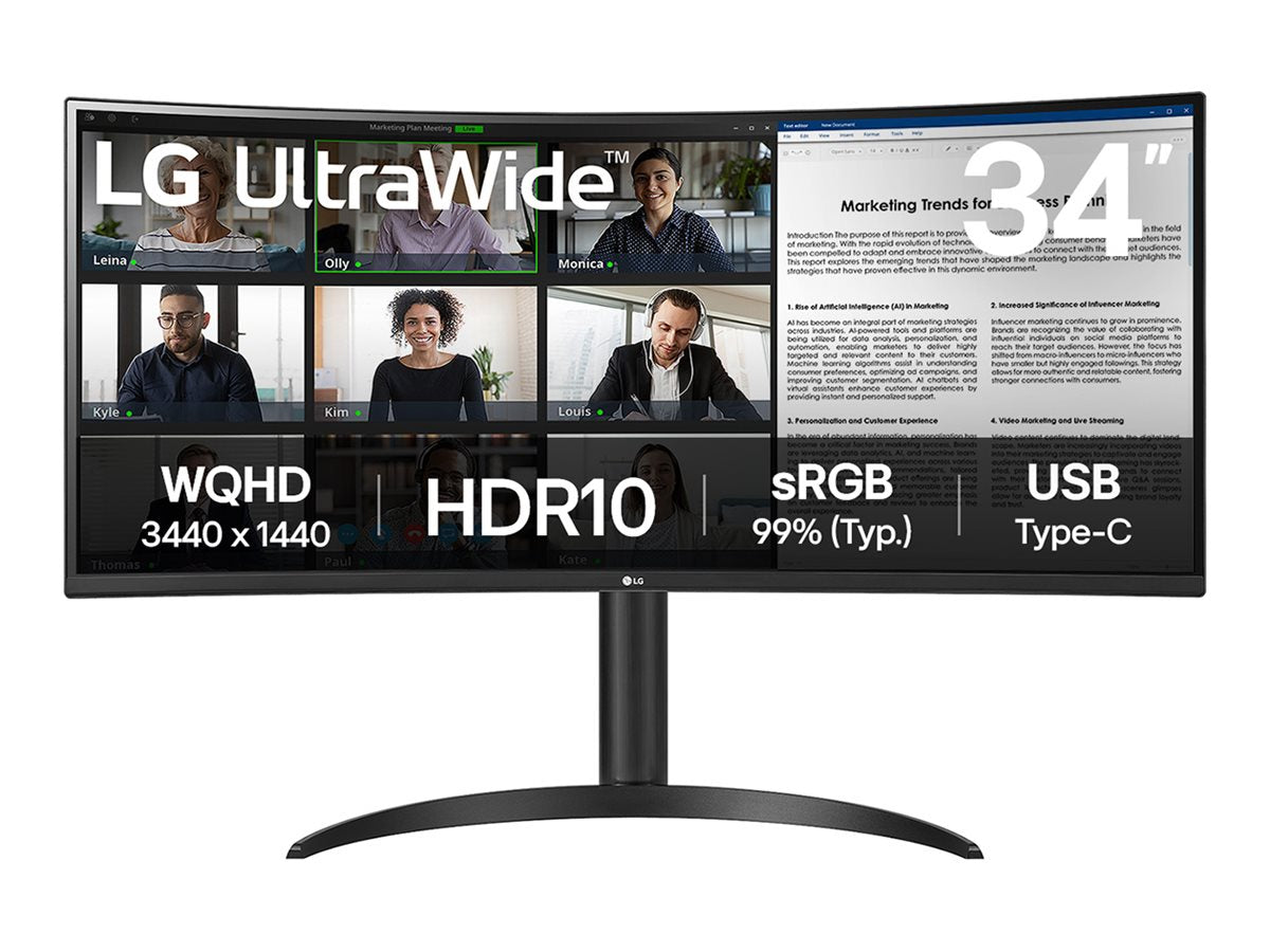 LG UltraWide 34WR55QK-B - LED Computer monitor 34 LG UltraWide 34WR55QK-B - LED Computer monitor 34